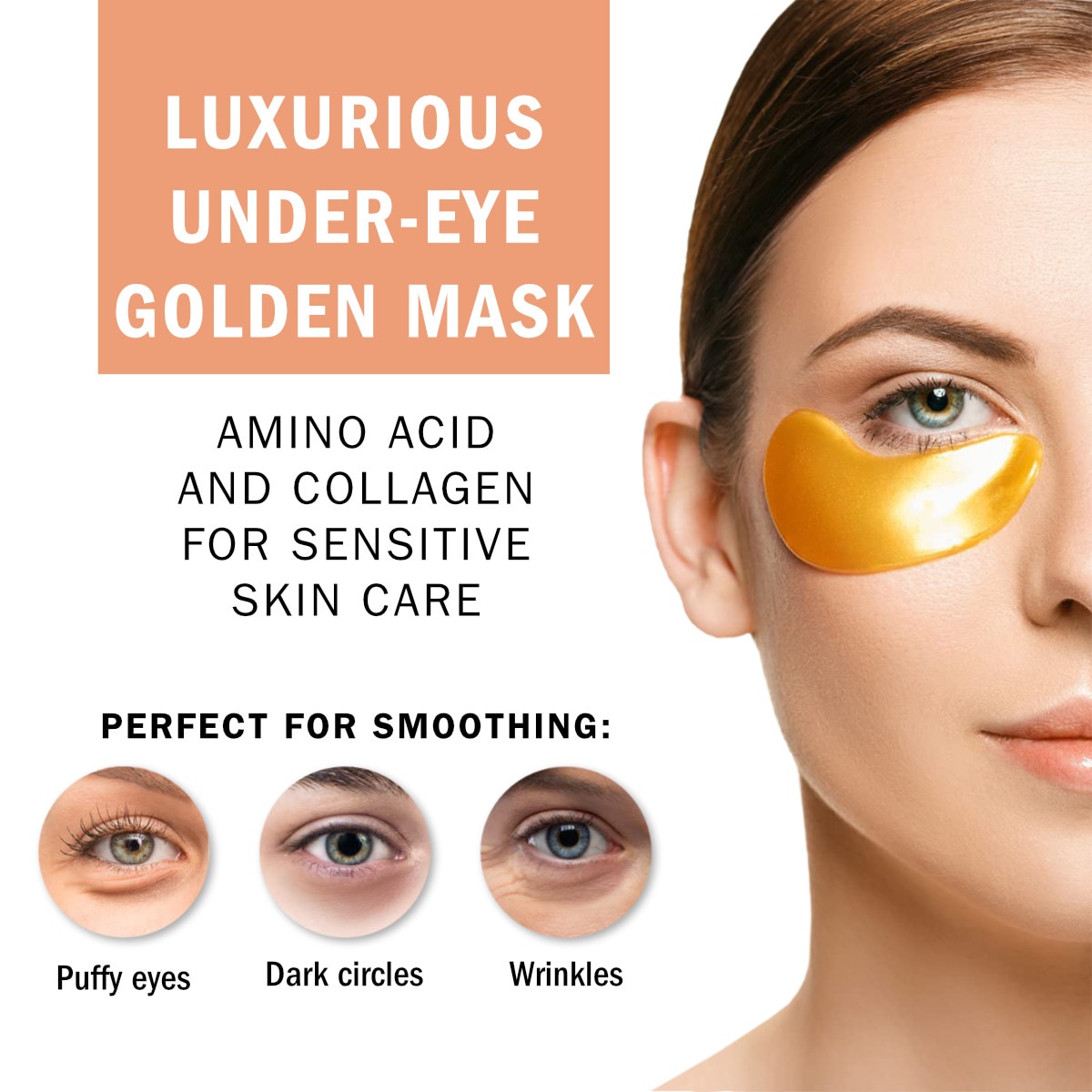 Golden Amino Acid Collagen Eye Patches Polly Peach